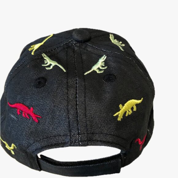 Boutique Kids Dinosaur Baseball Cap Sun Protection Embroidered Colorful Size 1-4 - Picture 3 of 8